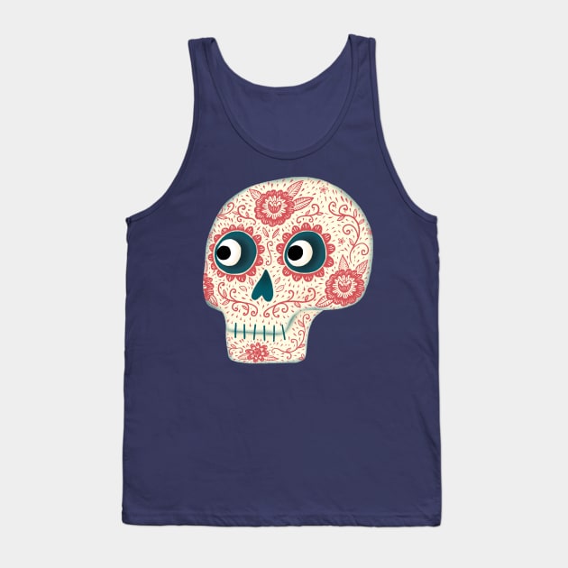 Dia de los Muertos Mexican Day of the Dead Art Tank Top by NicSquirrell